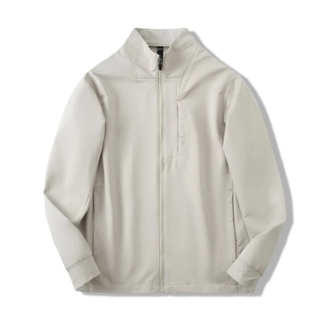 Frakke til mænd med ståkrave, sporty og casual