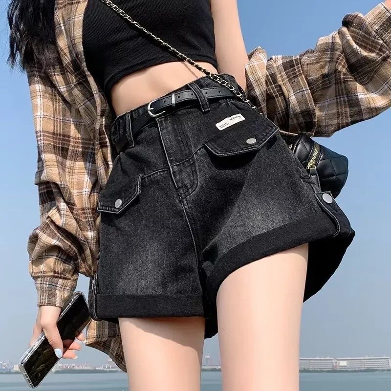 Retro Niche-design Denim Shorts For Women New Summer