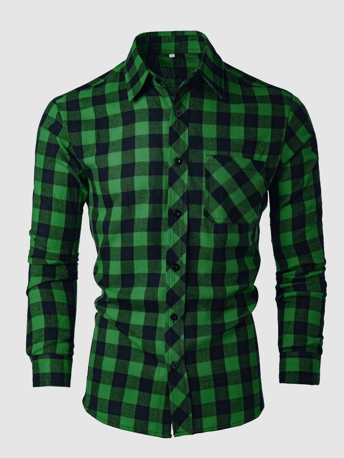Fashion Casual Printed Slim-fit Lapel Shirt