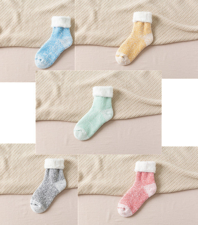 Cashmere sne-sokker til mænd i retro-stil til ældre og midaldrende