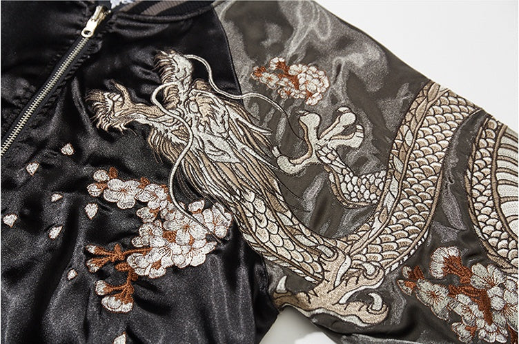 Men's Embroidered Nine Tail Jacket Coat