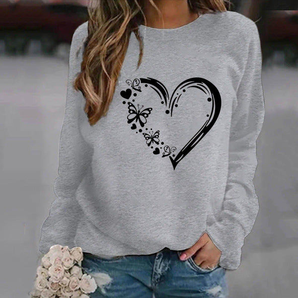 Kvinders Afslappede Løse Sweatshirt
