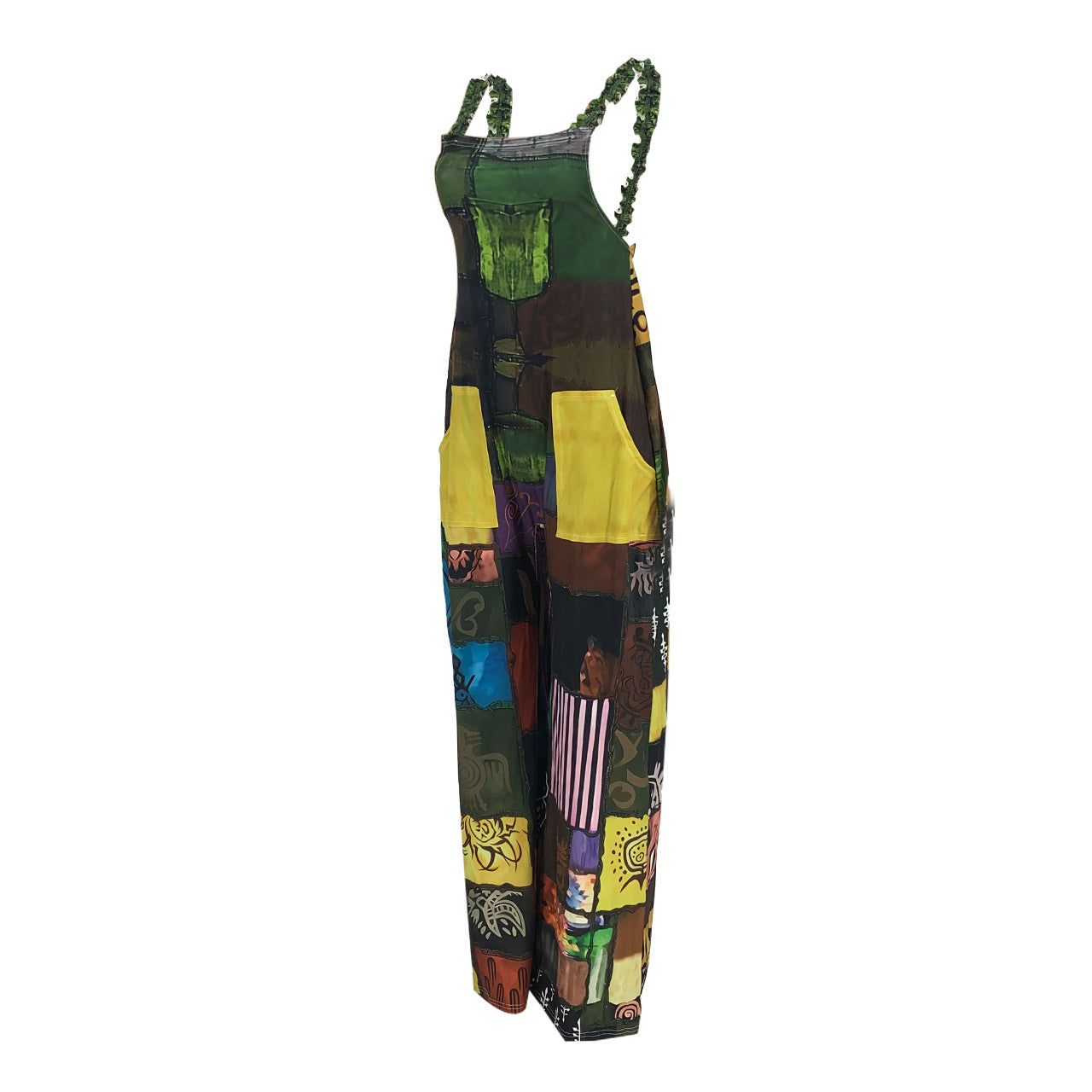 European And American Printed Bohemian Style Suspenders
