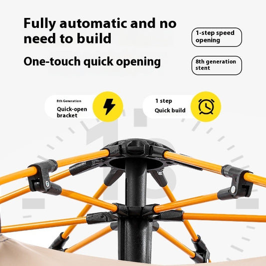 Udendørs bærbart campingtelt – fuldautomatisk, vandtæt, solbeskyttende og let at opsætte