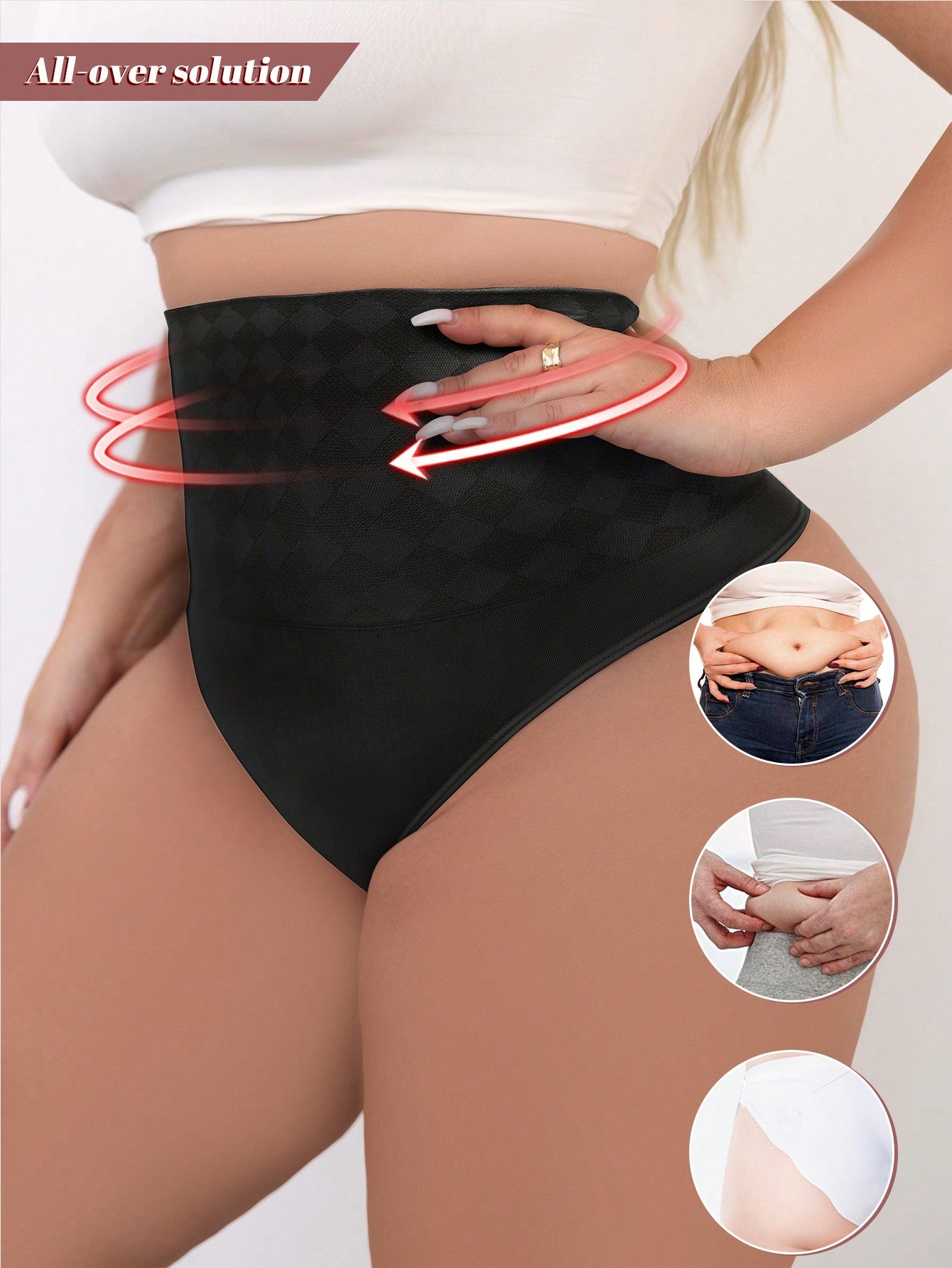 Women's Firm Control High-Waisted Shapewear - Butt Lifter & Thigh Slimmer Briefs