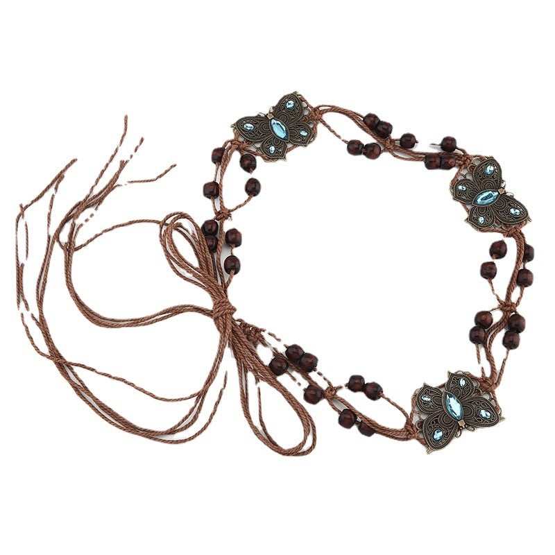 Women's Retro Ethnic Style Hand-woven Belt