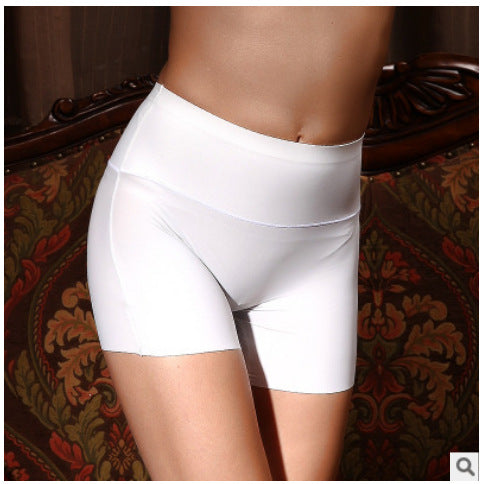 High-waisted, Close-in, Flat Corner, Traceless Ice Silk Panties For Women