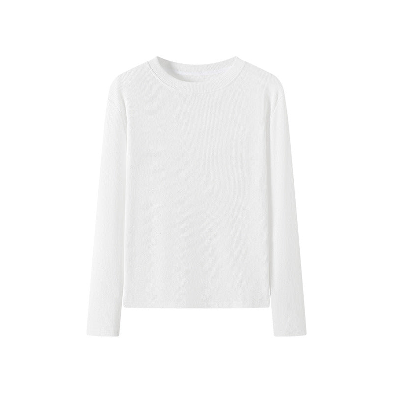 Soft Glutinous Sweater Hollow Sweater Round Neck Loose Top