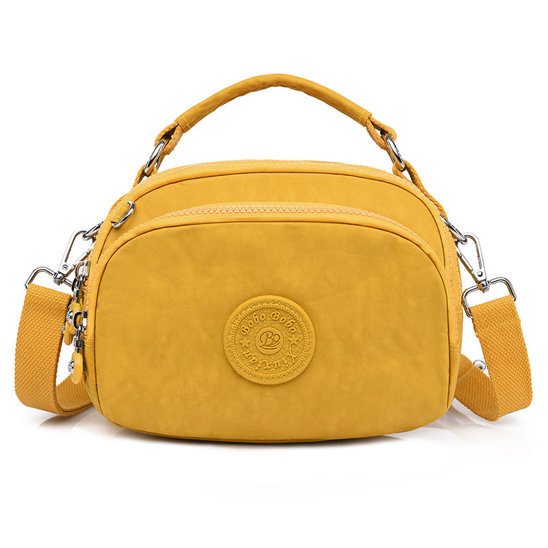 Dame Nylon Pung Tote Partysu Crossbody Taske Mobil Møntpung
