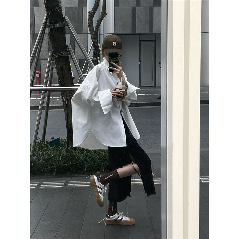 New Womens French-style Sophisticated Minimalist Blouse