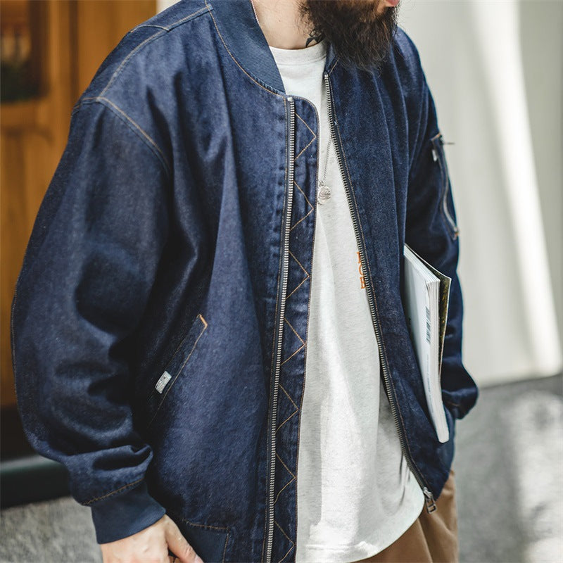 American Retro Denim Pilot Jacket Denim Coat