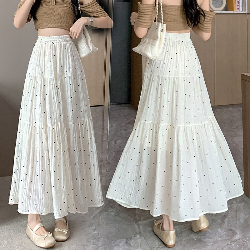 Stitching Ballet Style High Waist A- Line Skirt