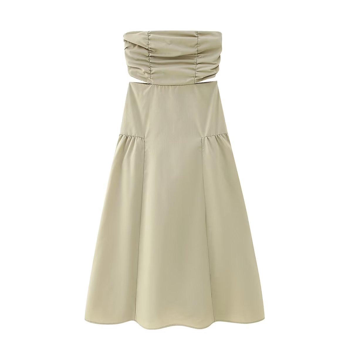 Hollow Out Wrapped Waist Slim Dress