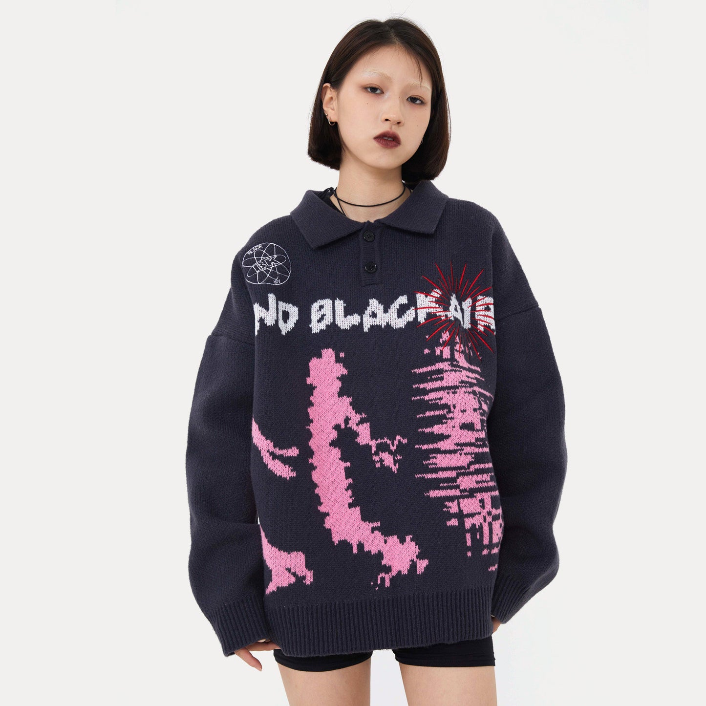 Street Loose Casual Sweater Long Sleeve Fashion