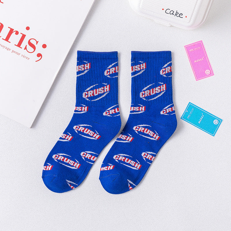 Spring Summer Street Letter Ins Sporty Women's Socks