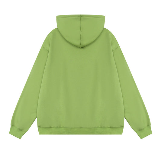 Vintage Plush Hoodie Autumn Winter Couple High Street Pullover