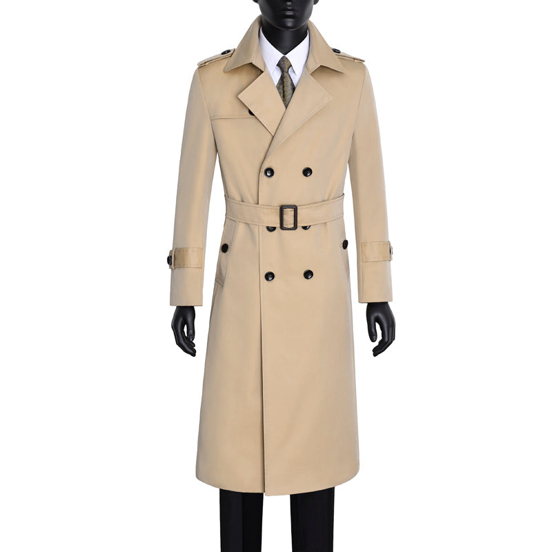 Men's Spring And Autumn Over The Knee Trend Handsome Color Change Super Long