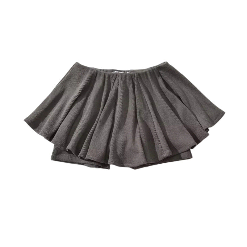 Casual Sports Pleated A-line Short Skirt Female