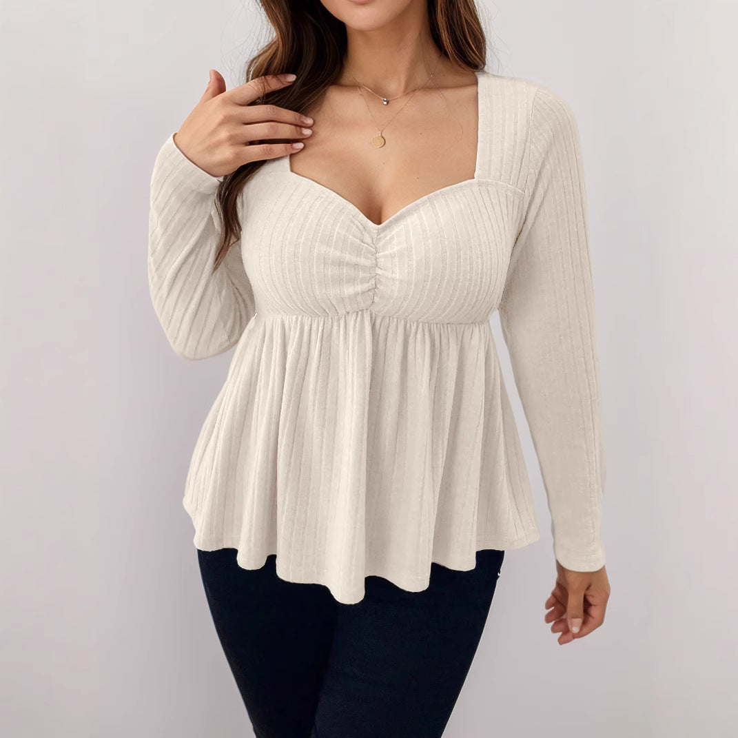 Fashionable And Elegant Slim-fit Women's T-shirt