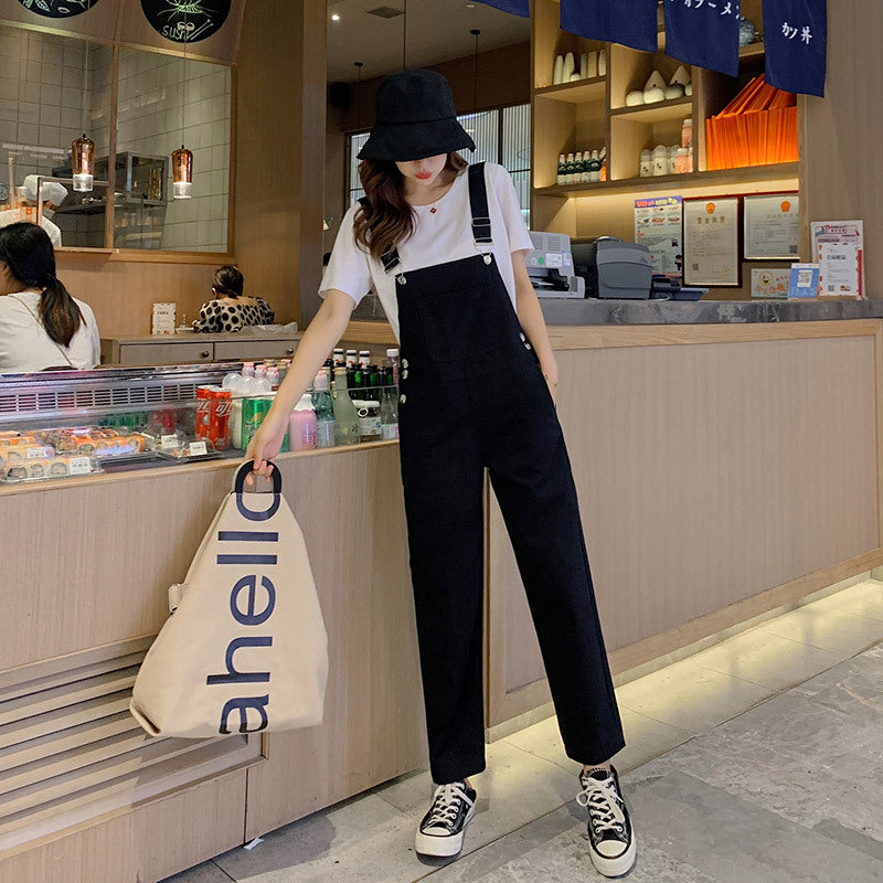 Women's Casual Wide Leg High Waist Denim Overalls