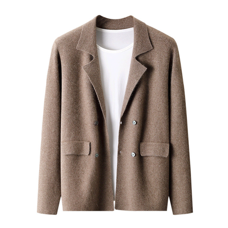 Wool Cardigan Suit Lapel Loose Fashionable Jacket