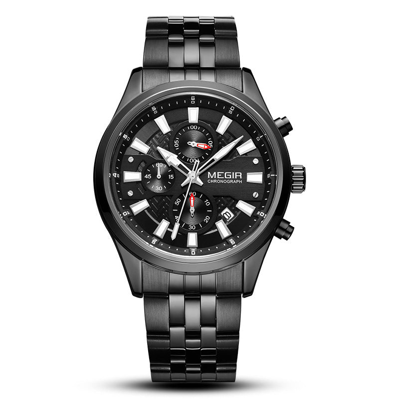 Men's Watch Business High-end Quartz Watch Steel Band