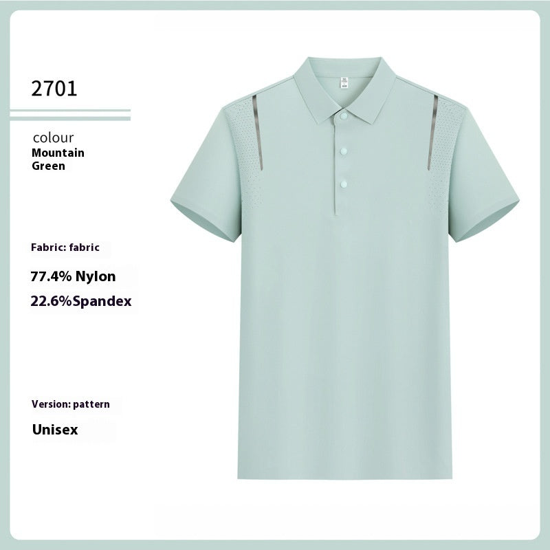Male Leisure Sports And Leisure Breathable Polo T-shirt