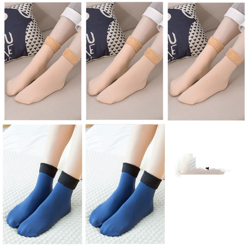 Plus Fleece Socks To Keep Warm Snow Women In Autumn And Winter