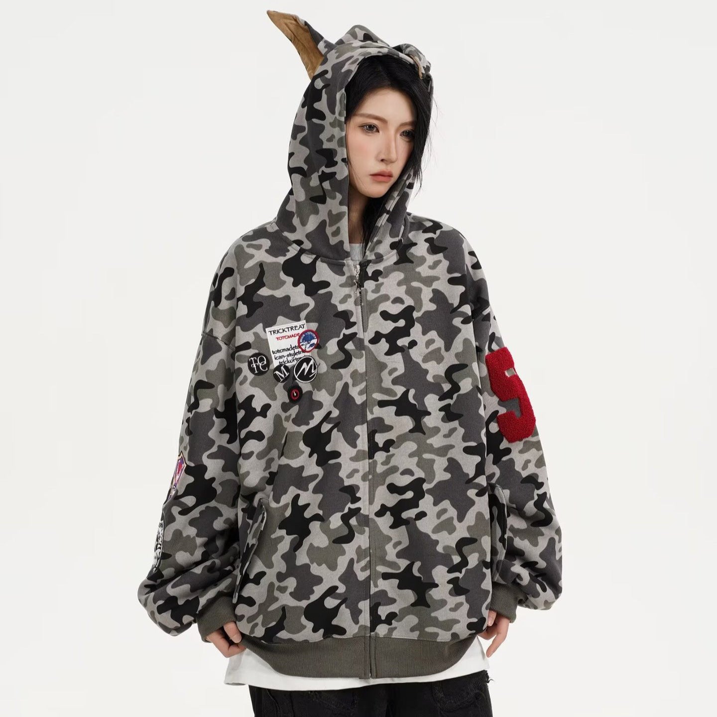 American Style Heavy Hooded Sweatshirt Men's Top Jacket
