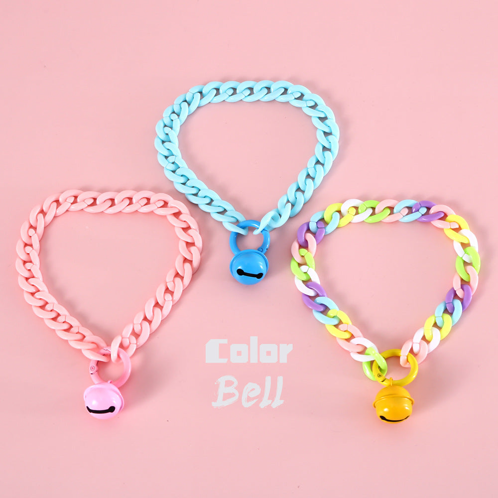 Pet Cat Dog Rabbit Collar Macaron Candy Color