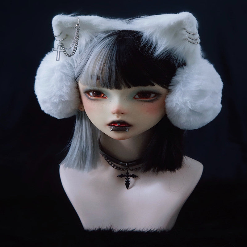 Handmade Faux Fur Headband Cat Earmuffs
