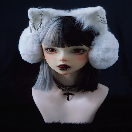 Handmade Faux Fur Headband Cat Earmuffs