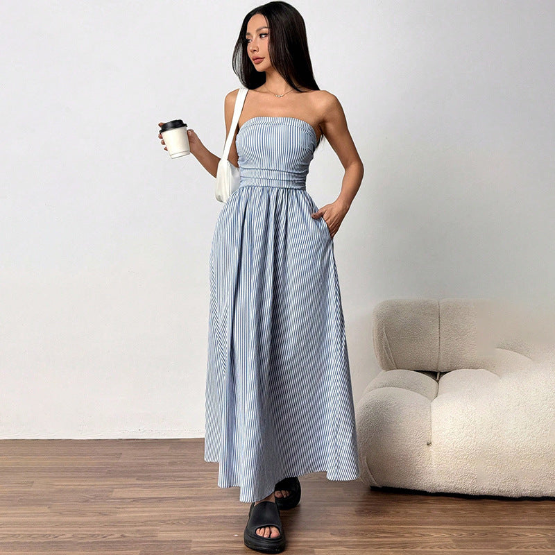 Long Pocket Dress For Women