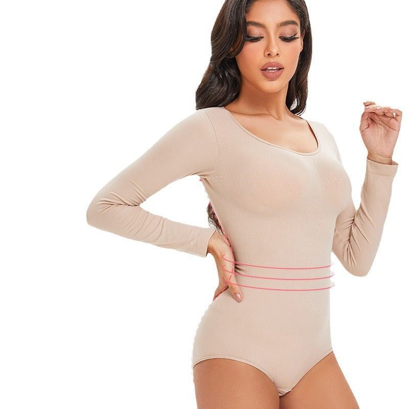 Shapewear bodysuit med lange ærmer til kvinder