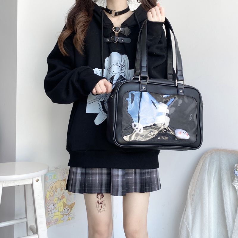 Transparent Badge Cartoon Backpack
