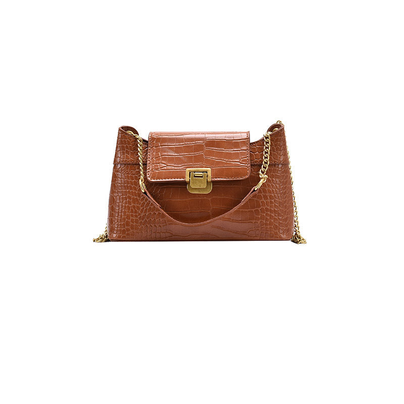 Textured Small Bag Female Fashion Chain Messenger Bag Net Red All-match