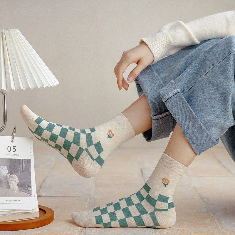 Women's Fashion Cartoon Animal Mid-calf Warm Socks