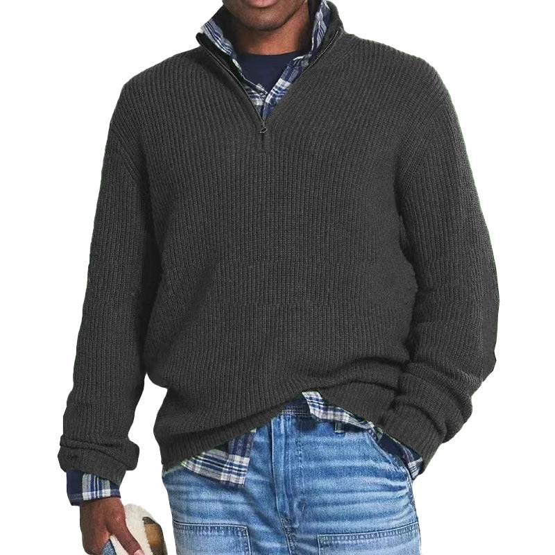 Fall Winter Men's Casual Sweater  Acrylic
