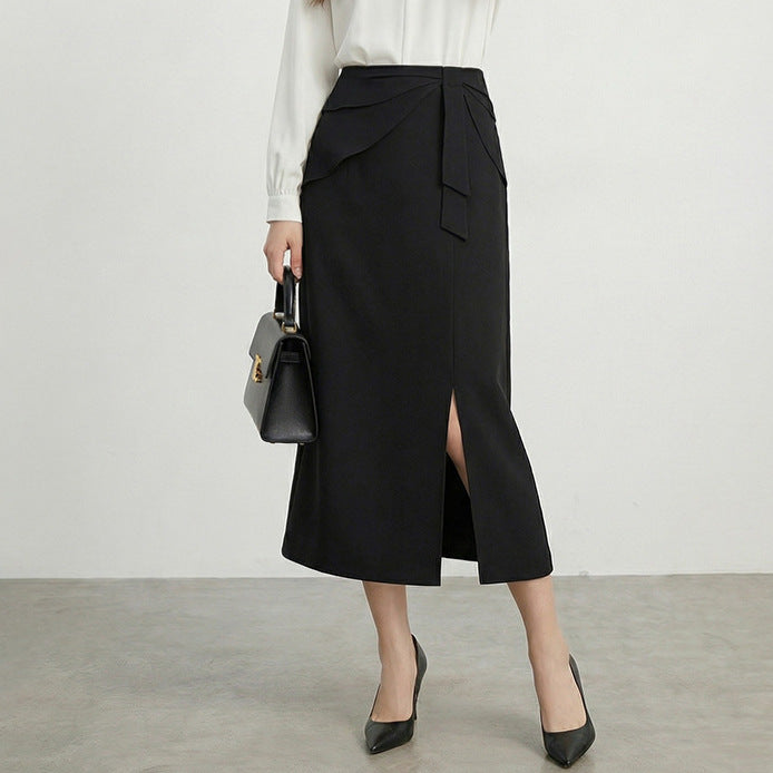 New Stylish Versatile Solid-color Skirt