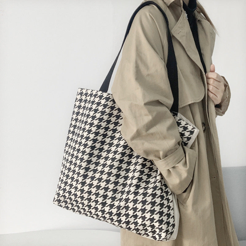 Retro All-match Canvas Bag Shoulder Large Capacity Portable