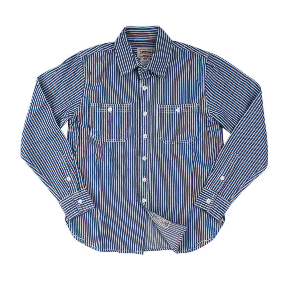 Men's Vertical Striped Shirt American Retro