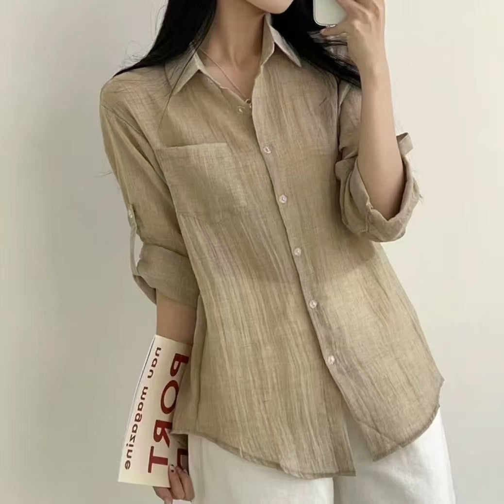 Women's Long-sleeved Sun-proof Lightweight Blouse
