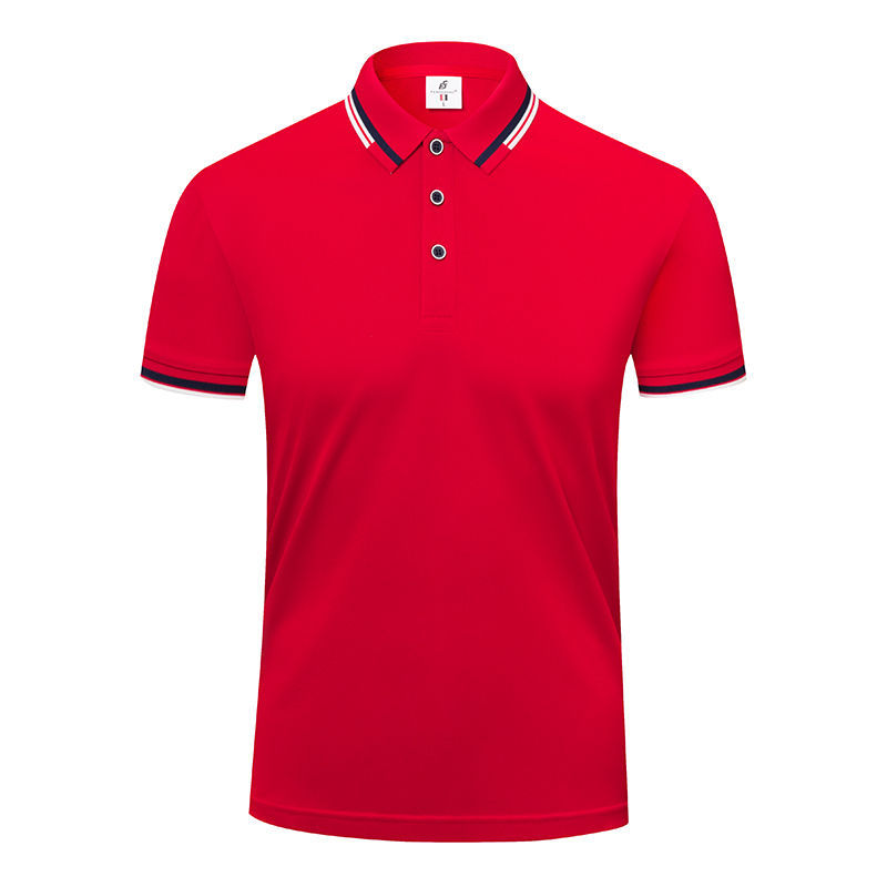 Ice Cotton High-end Enterprise Clothes Lapel Short Sleeve 190g