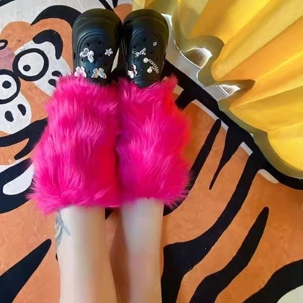 Fur Plush Thickened Warm Leg Niche Wear