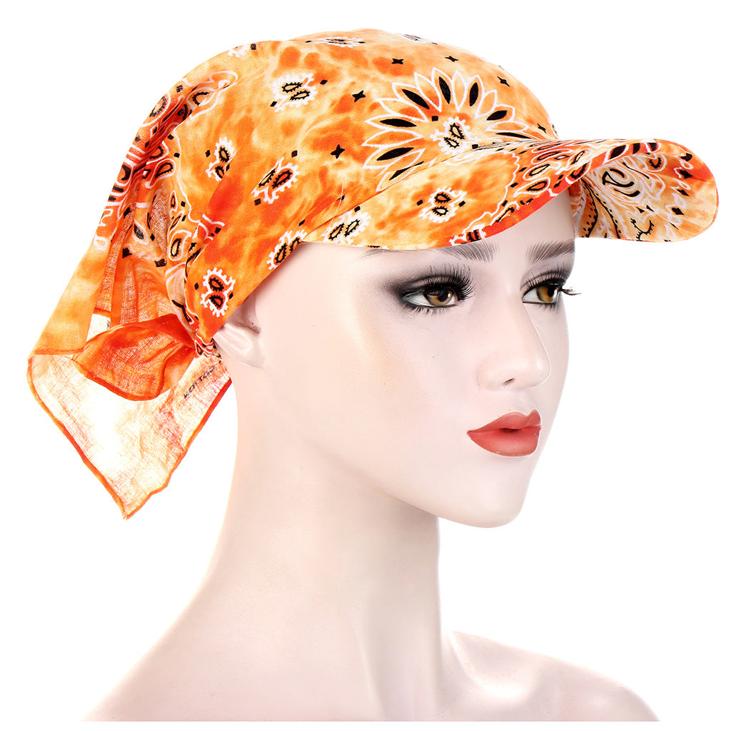 European And American Classic Multi-color Cashew Tie-dye Turban Hat