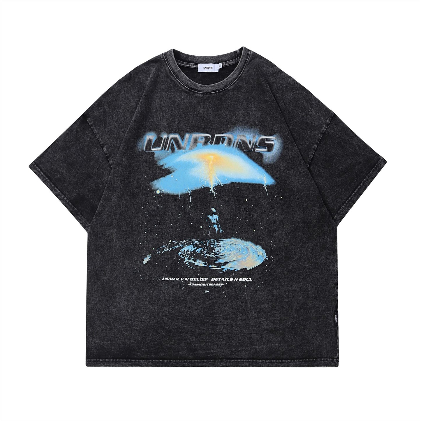 Amerikansk streetwear-mærke, slidt kortærmet T-shirt