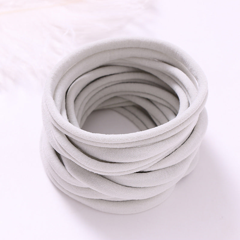 European And American INS Seamless Nylon Fine Hair Band Children's Hair Ring Handmade DIY Baby Headband