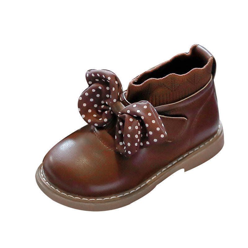 Two Cotton Boots British Wind Plus Cashmere Baby Shoes