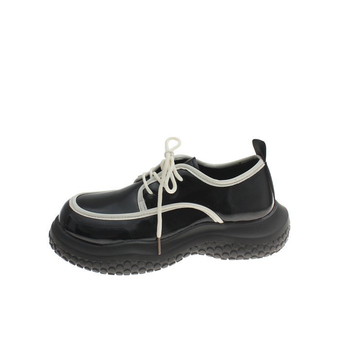 Women's Fleece All Match British Style Leather Shoes