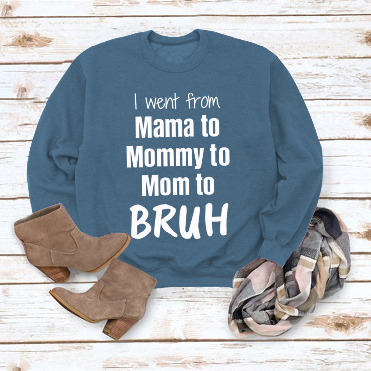 Gid jeg gik fra Mama til løs sweater med rund halsudskæring